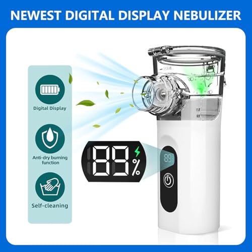 Inhalationsgerät Maschine für Erwachsene, Wiederaufladbare Tragbare Inhaliergeräte für Erwachsene und Kinder, Leise Inhalator für Kinder