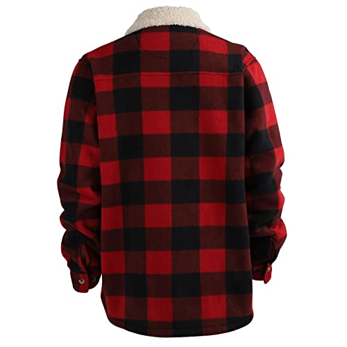 Facitisu Men's Winter Zip Up Hoodie Sherpa Fleece Sweatshirt Warm Thick heavyweight Coats4