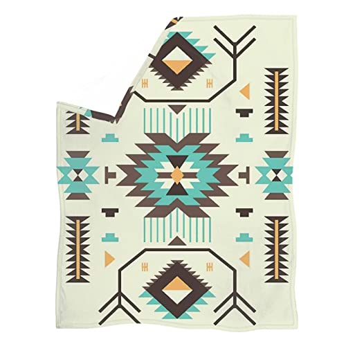 Fusurire Southwestern Blankets Throw For Kids Adult Aztec Blankets And Throws Flannel Fleece Throws Lightweight Cozy Blanket For Bedroom Living Room #TOP2
