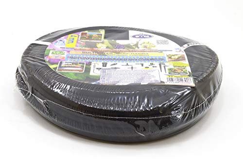 S&M 543906 Mikroporöser Schlauch für Tropfbewässerung, 4/6 mm x 15 m, Schwarz