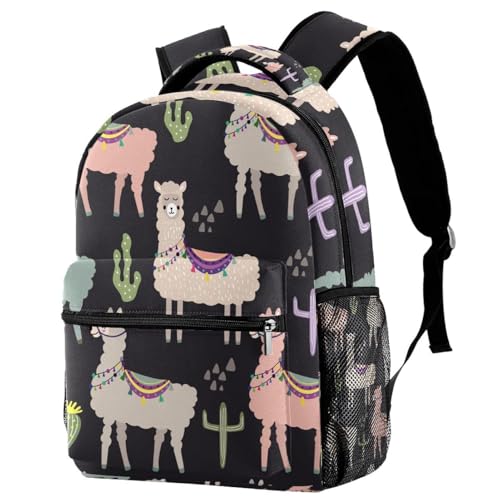 Sac de voyage décontracté et scolaire à motifs colorés pour le dos des filles