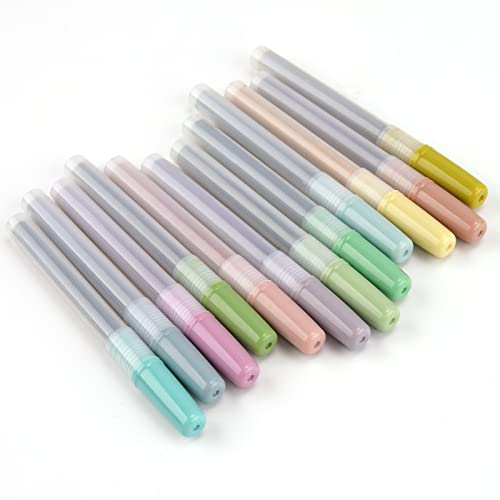 WRITECH Highlighter Refills, Assorted Colors Chisel Tip No Smear (12ct Neutral)