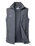 Gilet de travail safari pêche voyage photo avec 4 poches fonctionnelles de tailles différentes, y compris des poches sécurisées à fermeture éclair et des poches à rabat. Il s'agit d'un gilet très pratique et polyvalent pour le printemps, l'été et l'automne.