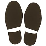 Shoe Repair Replacement Rubber Heels And Half Sole, different colors (Dark Brown)