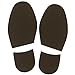 Shoe Repair Replacement Rubber Heels And Half Sole, different colors (Dark Brown)