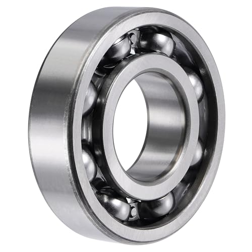 Image of uxcell 6309 Deep Groove Ball Bearings 45mm Bore 100mm OD 25mm Thick C3 Clearance Open Type Chrome Steel