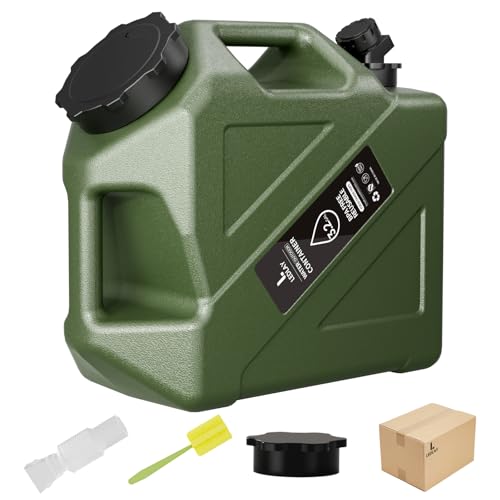 LEDLAY 3.2GAL Camping Water Jug Portable Water Storage Container with Spigot Leak-Proof Lid & Dual Handles Outdoor Water Tank for Camping RV Emergency Preparedness