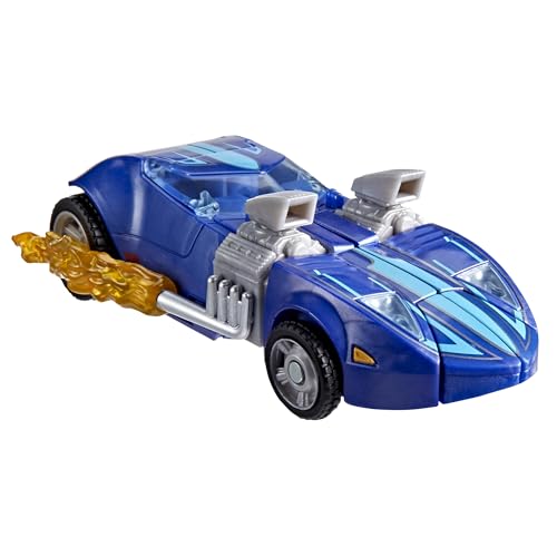 Image of Transformers Collaborative Hot Wheels x Twin Mill, Deluxe Class 5-Inch Robot Action Figure Converts to Racecar, Car Toys for Ages 8+