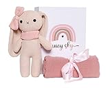 HÖCHSTE QUALITÄT: Unser super-softes Musselin-Tuch und der niedliche Kuscheltier Hase sind mit Liebe für Babys und Kleinkinder in Düsseldorf entwickelt worden.Sie werden sorgfältig per Hand verpackt und im Labor zertifiziert.