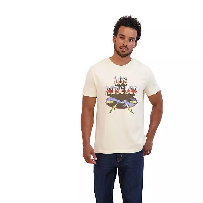 T-shirt graphique Lucky Brand homme en coton confortable