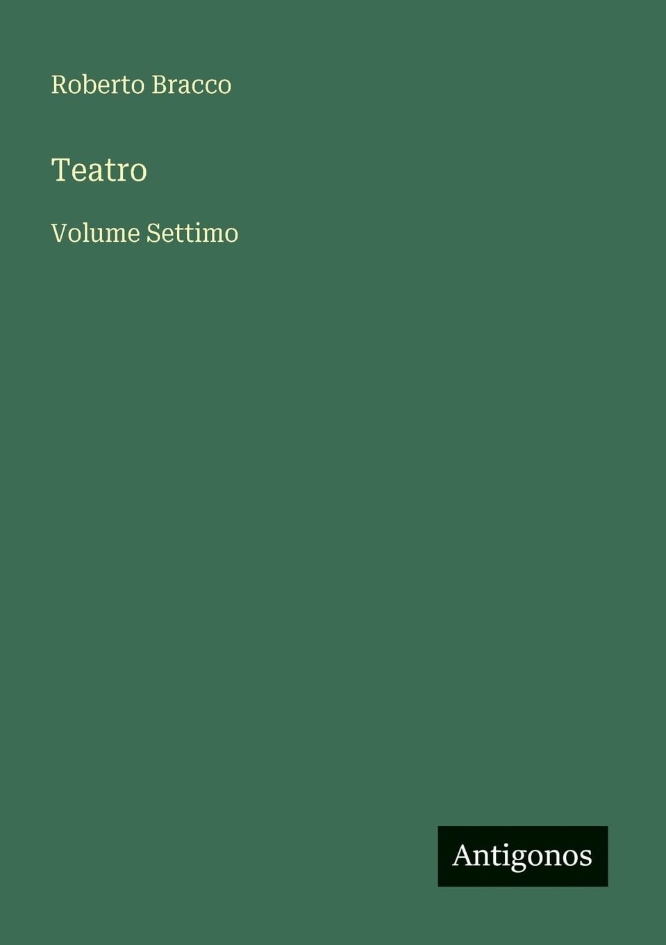 Teatro: Volume Settimo