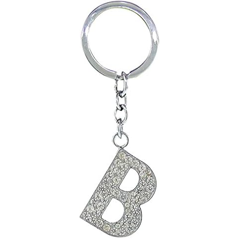 BB Accessories Diamante Alphabet Letter Keyring - B Cover