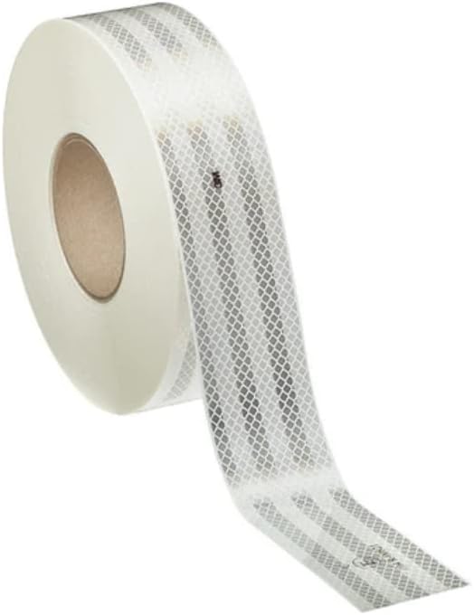 2" x 30' Roll Reflective Tape 3M Conspicuity Tape 983-10 White Diamond Grade, DOT-C2 Approved for EMS, Emergency Vehicles, and Safety Vehicles