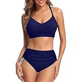 Bikinis Mujer Brasileños Sexy Bikini Push Up Separada Bañador Dos Piezas Playa Piscina Trajes De Baño con Relleno Traje De Baño Cintura Alta Bañadores Natación Control De Vientre Swimwear Beachwear