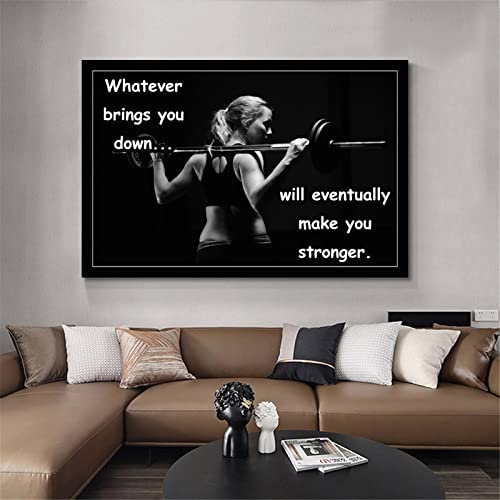 Lirong Make You Stronger Motivational Inspirational Posters Home Decor Wall Art Print For Gym Motivational Quotes Poster Printing 08X12Inch(20X30Cm) #TOP3