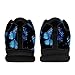 CREAMIC Blue Butterfly Tennis Shoes Breathable Lightweight Fashion Sneakers Lightweight Breathable Golf Shoes Casual Soft Sole Mesh Sports Shoes Comfort Non Slip Sport Athletic Trainer Shoes