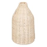 Coloris : Beige Atmosphera Créateur d\'intérieur - Vase Design en Rotin Seav 26cm Beige