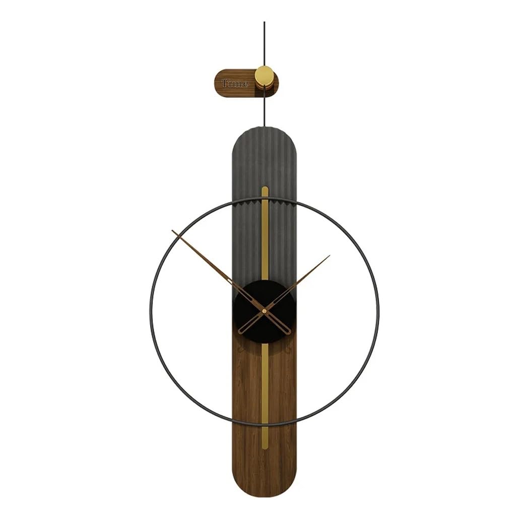 Grande horloge murale design haut de gamme pour décoration de salon chic