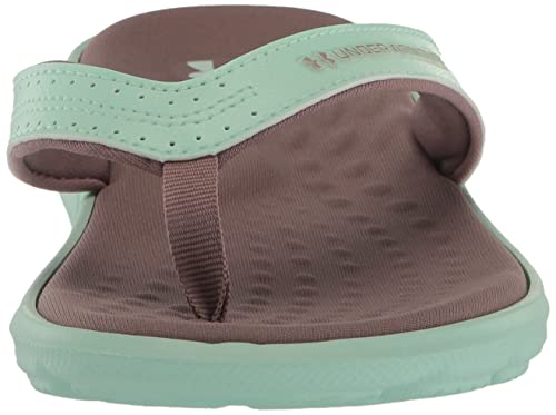 Under Armour Women's Ignite Marbella Flip Flop, (300) Aqua Foam/Sugar Cane/Metallic Sugar Cane, 10 #TOP1