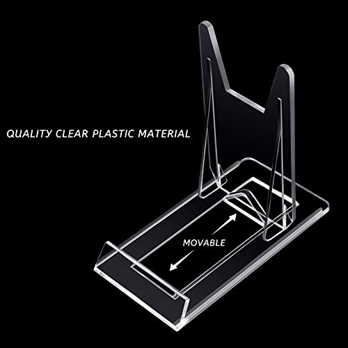 Zonon Acrylic Plate Stands Plastic Display Holders Picture Plate Holders Clear Mini Easels Stands To Display Pictures Or Plate For Home Office Supplies Festival Party Decoration (20 Pieces) #TOP2