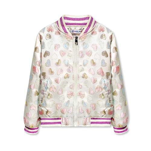Girls Lightweight Bomber Jacket – Zip-Up Style with Pockets for Kids