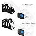 DEAYOU 2 Pack Label Roll Holder, Thermal Label Holder for Rolls and Fan-Fold Labels, Desktop Label Printer Accessory, Plastic Shipping Label Stand Bracket for Stack, Thermal Bar Code Sticker, Office
