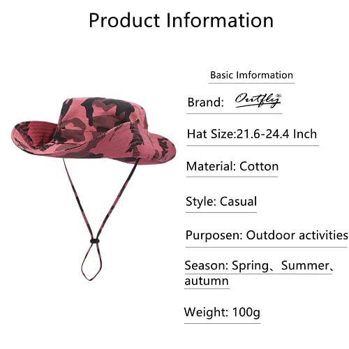 Wide Brim Camouflage Beach Sun Hat Men & Women Upf 50+ Uv Protection Summer Fishing Hat Safari Boonie Hat #TOP4