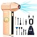Produktbild CCV Elektrische Staubgebläse Luftdruckspray, 3-Gang 150000 U/min, Druckluft Compressed Air Duster mit 3000mAh Akku, Reinigungsbürste und Tepy-c Schnellladung, für PC Reinigungsset, Auto, Sofa (GOLD)