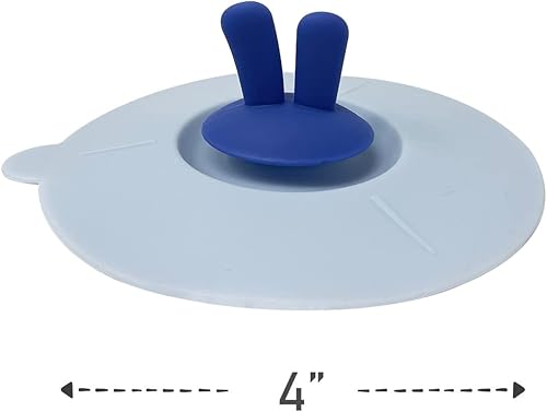 Miniatura 6 de Tapas de taza de silicona Wrapables, cubiertas de taza herméticas antipolvo para bebidas calientes y frías (juego de 6), orejas de conejo