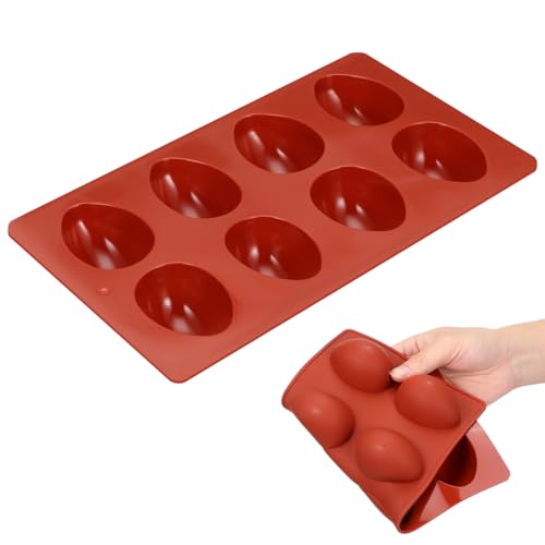 8 Forma De Hacer Chocolate Favores De La Fiesta De Pascua Moldes De Silicona En Forma De Huevo Chocolate Bricolaje Huevo De Pascua De Silicona De Cacao Conejos Vela