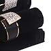 DIOMMELL 2 Pack Velvet Bracelet Holder with 3 Tier Rack, Jewelry Display Stand Watch Bangle Bar Necklace Storage Organizer, Black