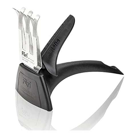FURI Knife Sharpener Diamond Fingers™, Knife Sharpener Made of Stainless Japanese Steel with Diamond Coating, Sturdy Sharpening Tool for Precise Sharpening of Kitchen Knives Cover