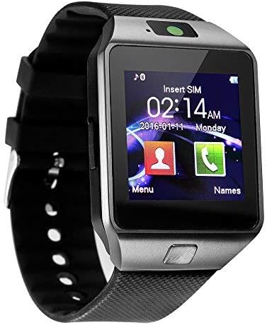 Smart watches, KXCD Bluetooth Smart Fitness Watch DZ09 Smart Watch With GPS Camera For Android Smartphone (black)