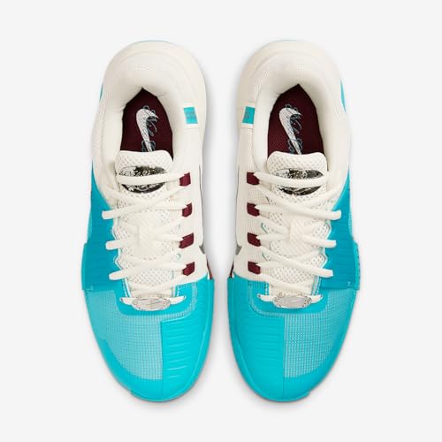 Nike GP Challenge 1 Premium Women's Hard Court Tennis Shoes (Dusty Cactus/Pale Ivory/Metallic Silver/Dark Team Red)4