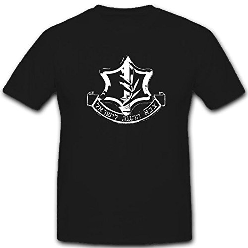 T-shirt Israël armée IDF noir grande taille 4XL vêtement de collection avec emblème officiel