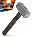 Blacksmith 2.2LB Handmade Square Forge Hammer for Farrier, Knife Maker, Blacksmith Forging Tool