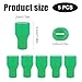 PEUTIER 5pcs Bite Valve Replacements, Dust Cover Mouthpiece Replacement Bite Valve Accessories Replacement for Hydration Bladder (Green)