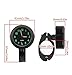 SLYHHZHMY Motorcycle Car Clock Bicycle Clock Glow-in-The-Dark, Waterproof Motorcycle Bicycle Handlebar Clocks 2.2-2.5 Cm Handlebar Universal (Black Color)