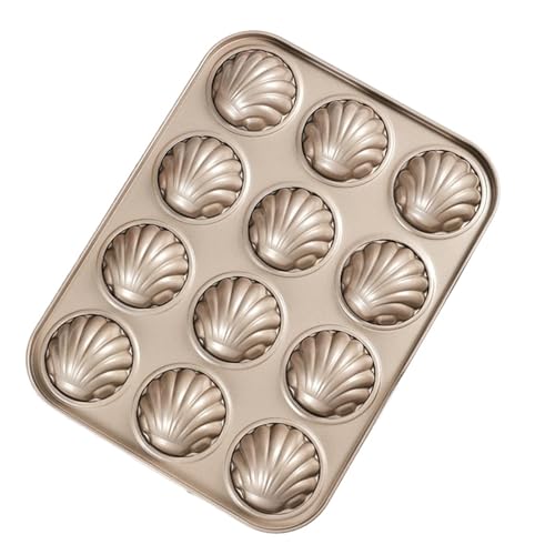 Miniatura 2 de Molde For Hornear De Concha De Madeleine De Acero Al Carbono For Chocolate, Galleta, Pastel, Pastelería, Bandeja For Hornear Postres 9cup