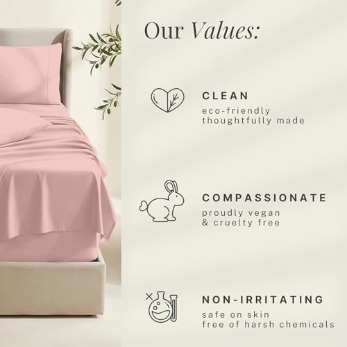 Image of Hearth & Harbor Bed Sheets, Luxury Soft 6 Piece Bed Sheet Set Extra Deep Pocket Fitted Sheets Fits Mattress up to 21 inch, Double Brushed Bedding Sheets & Pillowcases,