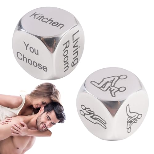 Sex Würfel Paar, Paar Spielwürfel für Paare Sex Spiel, 2 Stück Geschenke für Männer Entscheidungswürfel Jahrestag Geschenk Hochzeitstag Geschenke