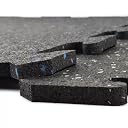 KD Lite Rubber Interlocking Tiles for Gym Flooring, Exercise Equipment, Exercise Areas - 50" X 50" Cm (Pack of 8, 10mm) gallery image