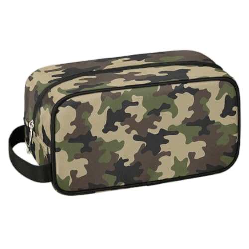 LOMBARDIDEN Kids Travel Toiletry Bag for Boys Men - Camo Camouflage Hanging Dopp Kit - Waterproof Shaving Bag Bathroom Bags Wash Bag for Toiletries Accessories