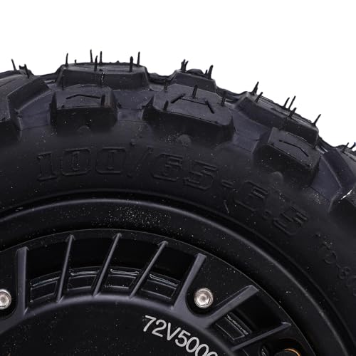 SASKATE 11 Inch 5000W Brushless Hub Motor 2000-5000W High Power Electric Scooter Motor with Dual Hall Sensors IPX6 for Electric Motorcycle Scooter Bike