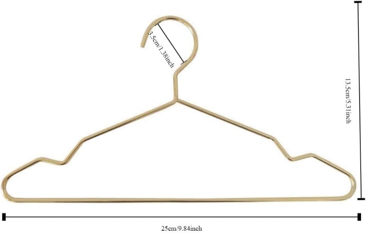 20pcs Metal Pet Hanger Small Dog Closet Hanger Cat Clothes Hanger Closet Baby Hangers Pet Accessory Nursery Kids Cat Hangers Dog Clothes Rack Cat Accessories (length9.8inch)