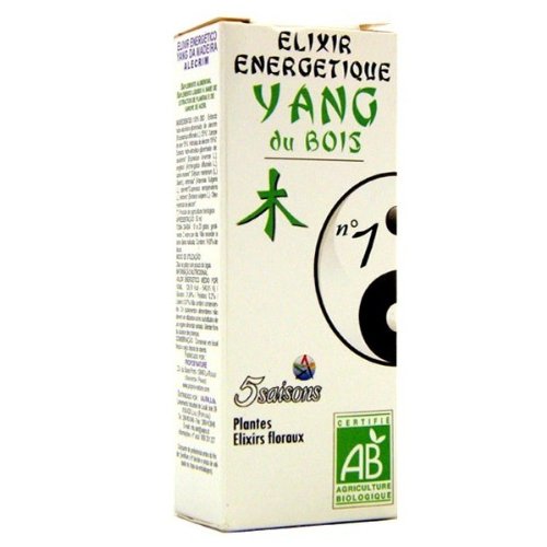 Laboratoire 5 Saisons - Elixir Énergétique 5 Saisons Nu00b01 (Certifié Ab) - Yang Du Bois (Foie) - Contenance : 50 ml