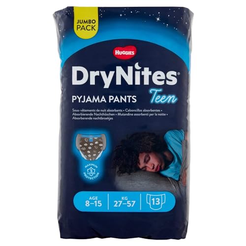 Huggies – Huggies Drynites Mutandine Assorbenti Boy 8-15 Anni 13 Pezzi