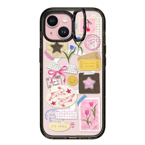 Coque iPhone 15 CASETiFY compatible MagSafe protection antichoc noire