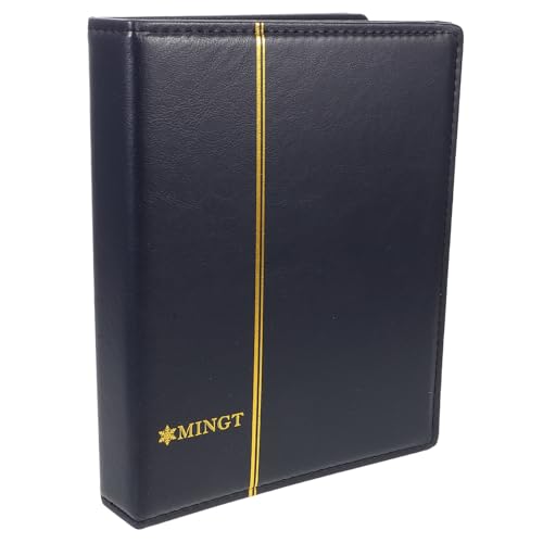 CAXUSD Libro Per Collezione Di Francobolli Album Per Conservazione Di Monete e Banconote Pagine Trasparenti Per Visualizzazione Da Entrambi i Lati Adatto Viaggi e Mostre