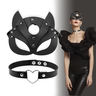 Aurasky Mascara Catwoman, Choker Corazón, Mascara Halloween, Máscara de Cuero PU Negro, Antifaz Sexy Mujer, Disfraz de Catwoman para Mascarada Halloween Carnaval Cosplay Fiesta | Ya disponible en tu tienda friki favorita! En mundofriki.es! Aurasky Mascara Catwoman, Choker Corazón, Mascara Halloween, Máscara de Cuero PU Negro, Antifaz Sexy Mujer, Disfraz de Catwoman para Mascarada Halloween Carnaval Cosplay Fiesta | Ya disponible en tu tienda friki favorita! En mundofriki.es!